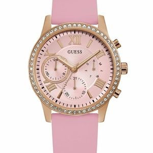 GUESS U1135L2 Women's Rose Gold-Tone and Pink